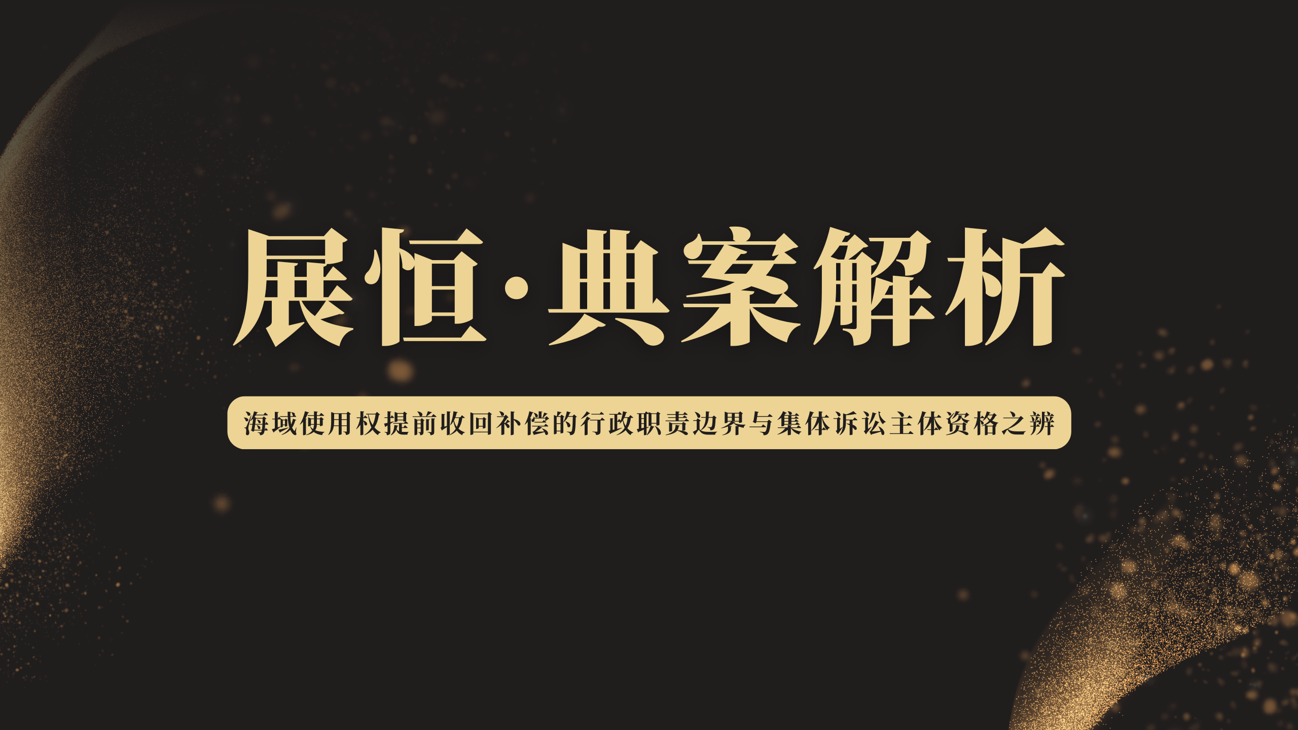 海域使用权提前收回补偿的行政职责边界与集体诉讼主体资格之辨